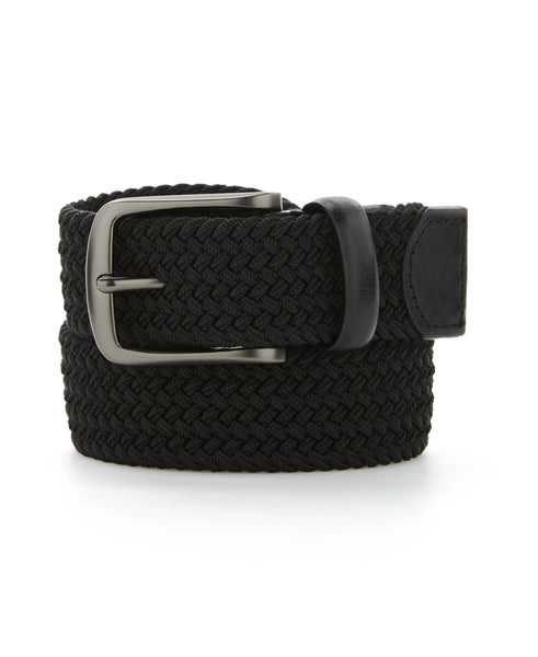 Braided-Stretch-Belt-Black-  display picture 2