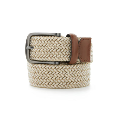 Braided Stretch Belt (Khaki) 