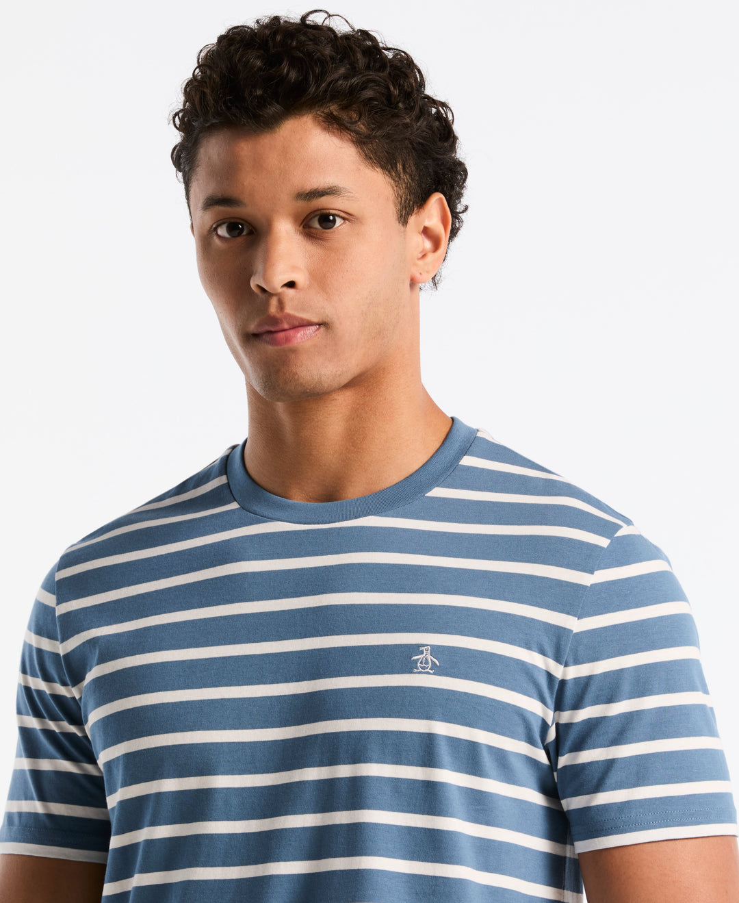 Breton Stripe Cotton Tee (Copen Blue) 