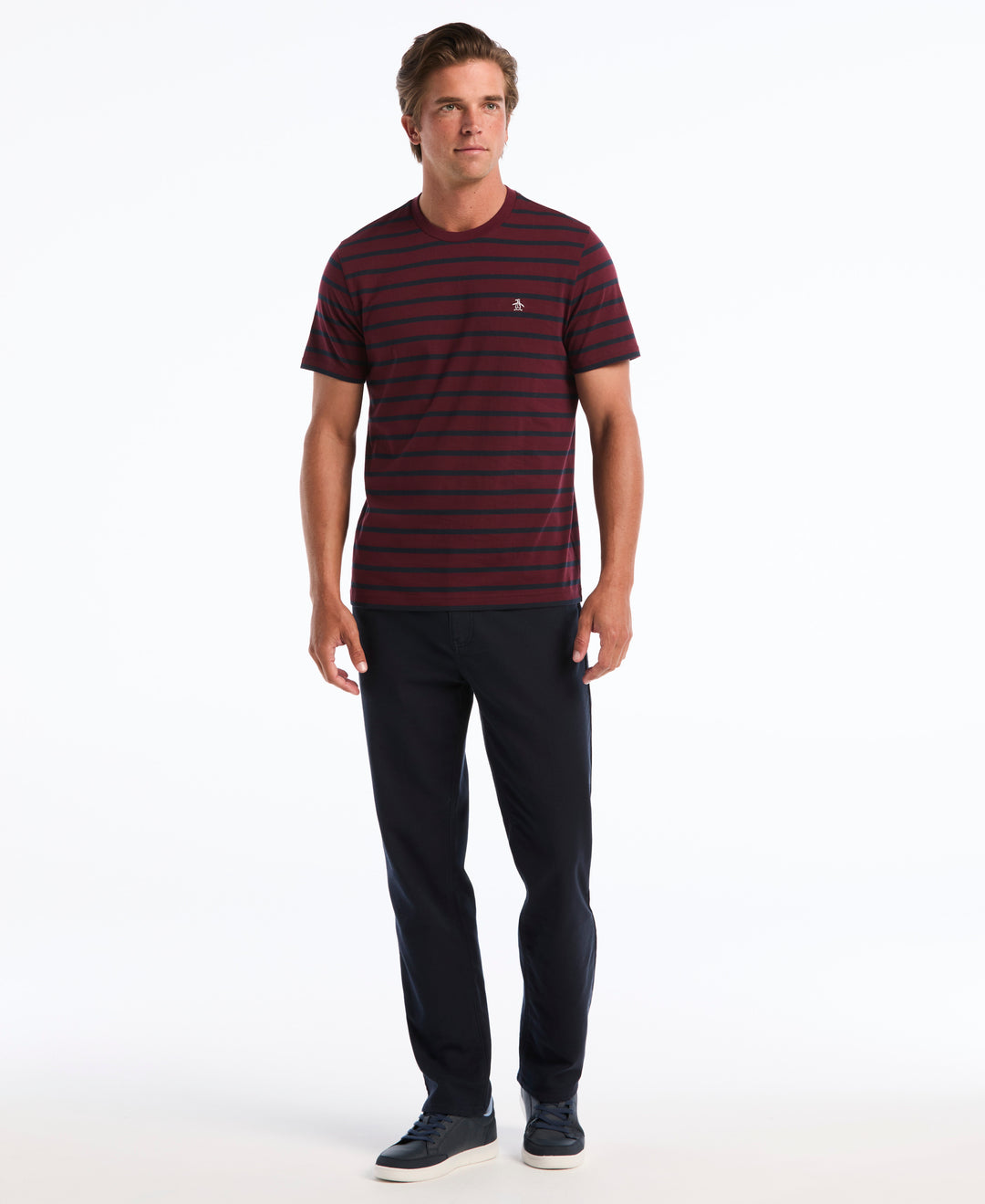 Breton Stripe Cotton Tee-Tees-Original Penguin