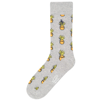 Bright Palm Sock  (Grey) 