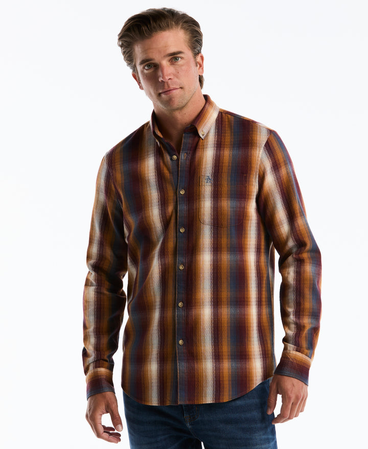 Brushed Dobby Twill Shirt (Brown Sugar) 