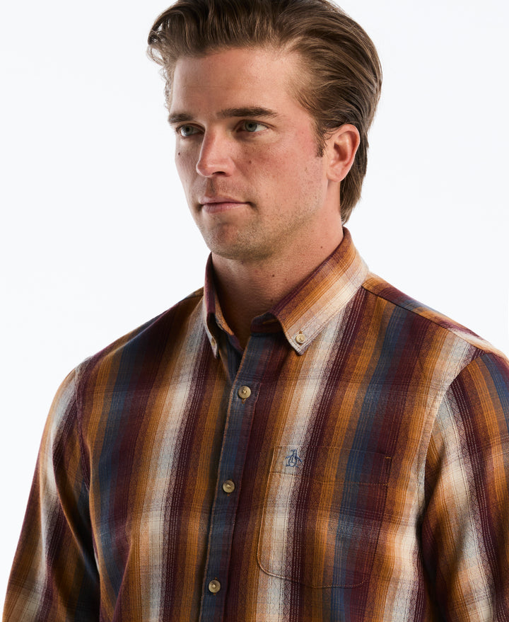 Brushed Dobby Twill Shirt (Brown Sugar) 