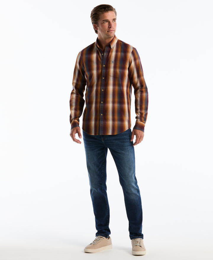 Brushed Dobby Twill Shirt (Brown Sugar) 
