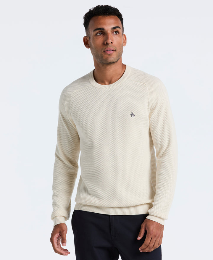 Cotton Bubble Stitch Sweater (Birch) 
