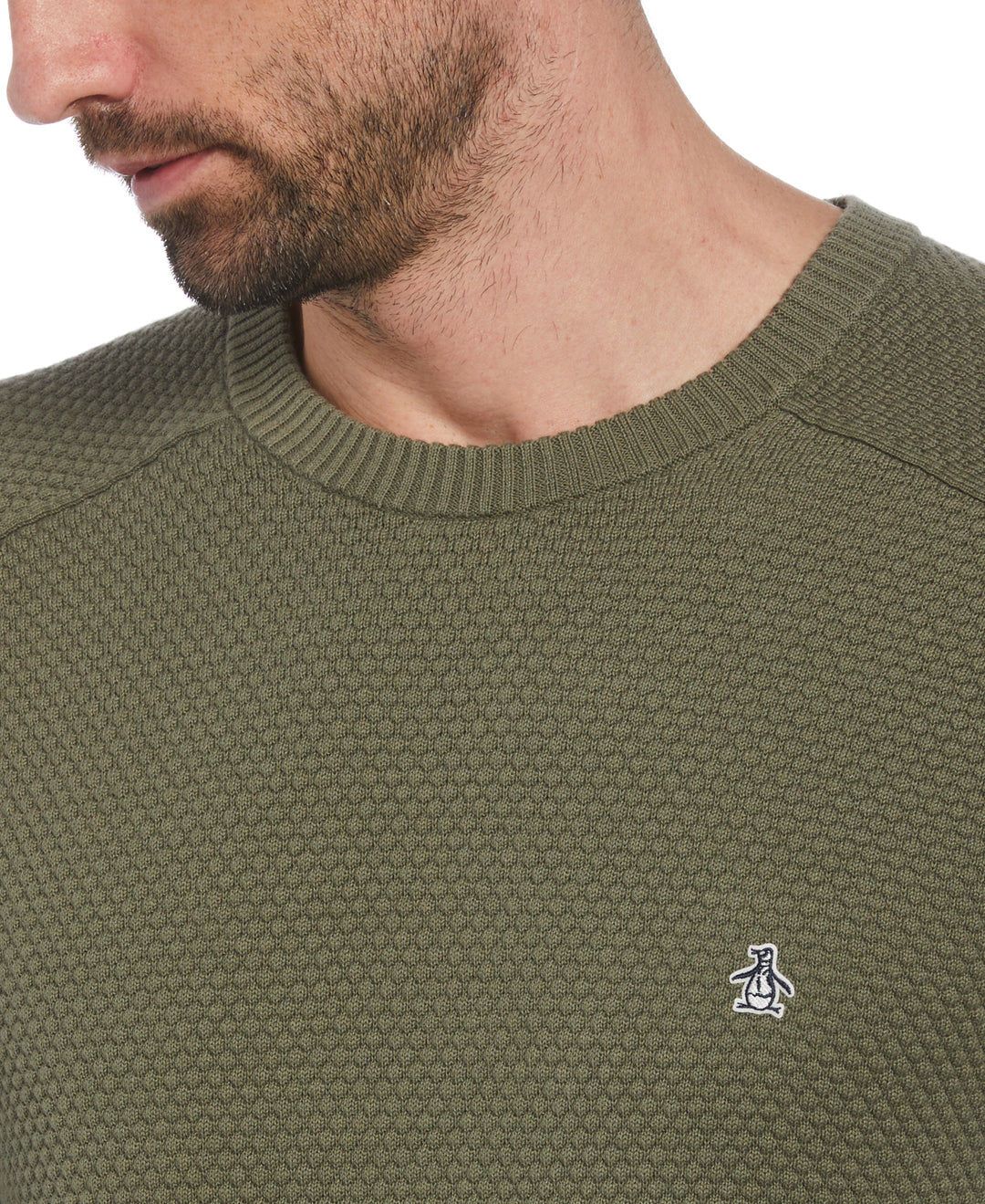 Bubble Stitch Sweater (Dusty Olive) 