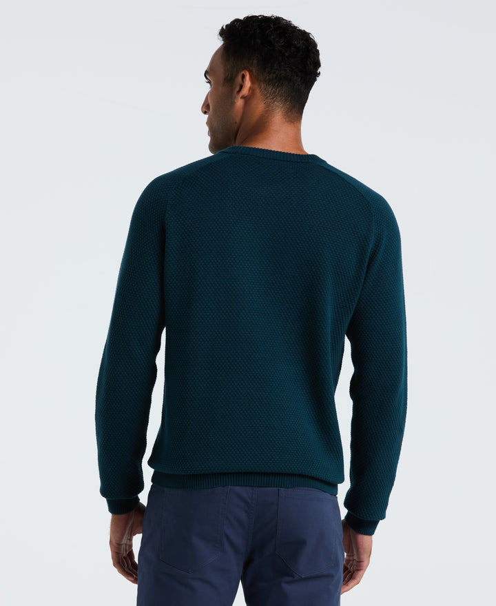 Cotton Bubble Stitch Sweater (Reflecting Pond) 