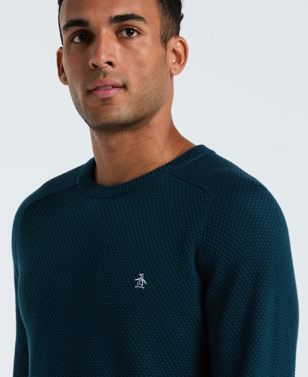 Cotton Bubble Stitch Sweater (Reflecting Pond) 