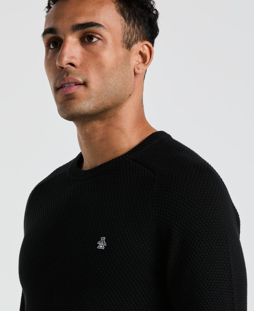 Bubble Stitch Sweater (True Black) 