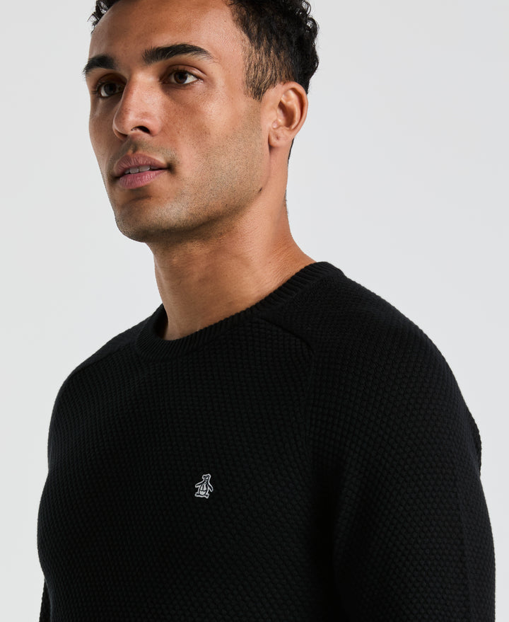 Bubble Stitch Sweater (True Black) 