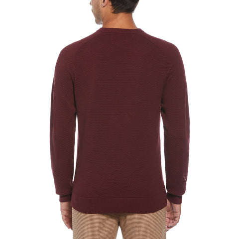 Bubble Stitch Sweater (Tawny Port) 