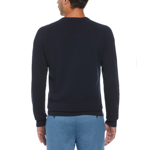 Bubble Stitch Sweater (Dark Sapphire) 