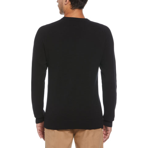 Bubble Stitch Sweater (True Black) 