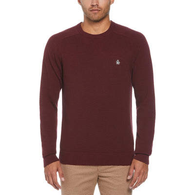 Bubble Stitch Sweater (Tawny Port) 