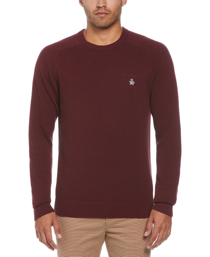 Bubble Stitch Sweater (Tawny Port) 