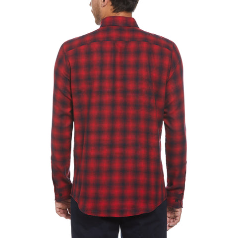 Buffalo Plaid Flannel Shirt (Racing Red) 
