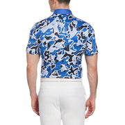 Bunker Print Short Sleeve Golf Polo Shirt (Nebulas) 