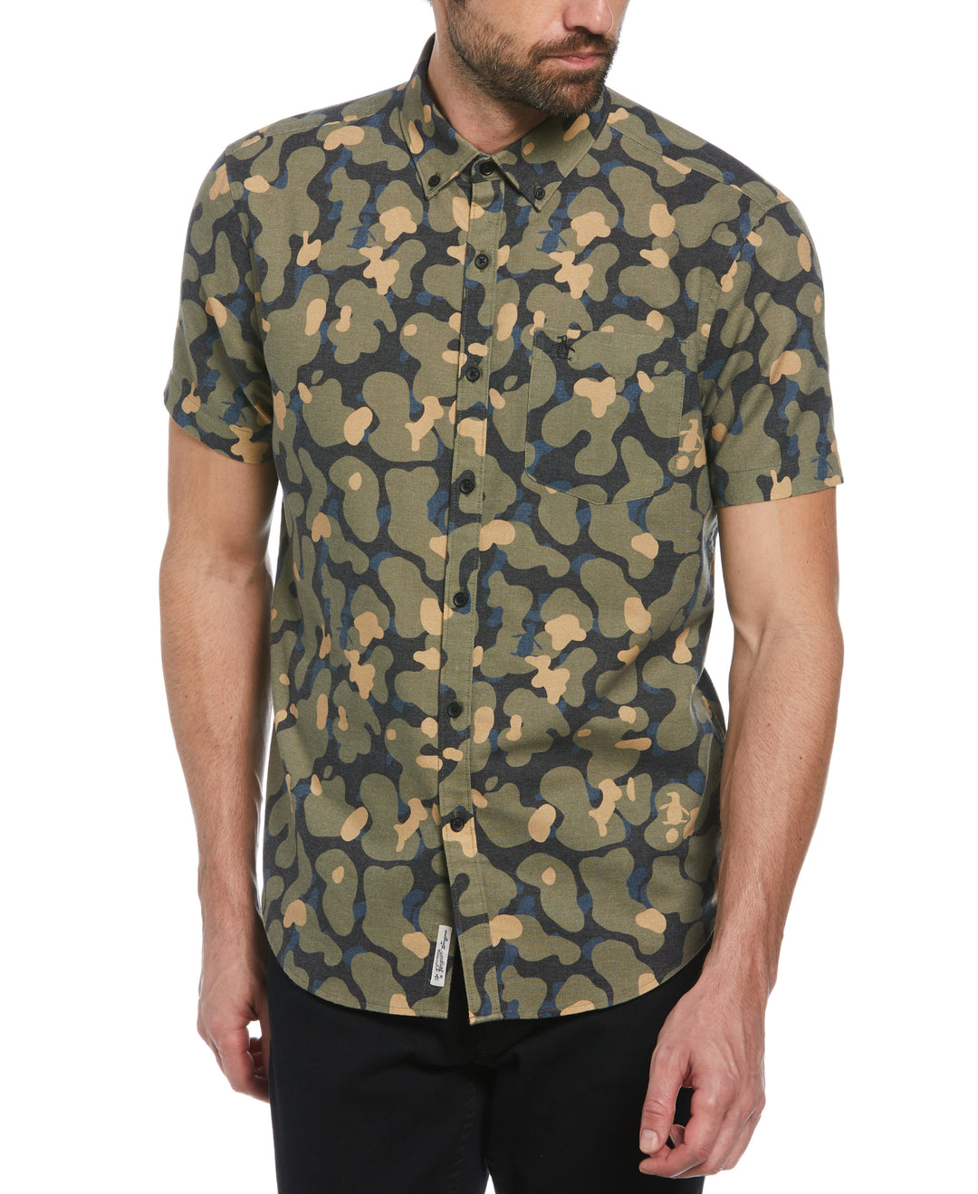 Camo Print Shirt (Dusty Olive) 