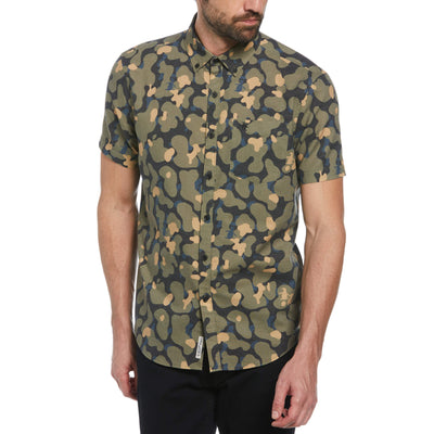 Camo Print Shirt (Dusty Olive) 
