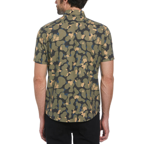 Camo Print Shirt (Dusty Olive) 