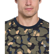 Camo Print Tee (Dusty Olive) 