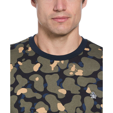 Camo Print Tee (Dusty Olive) 