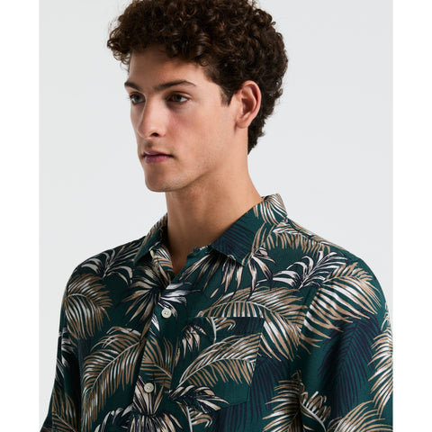 Camp All-Over Palm Leaf Shirt (June Bug) 
