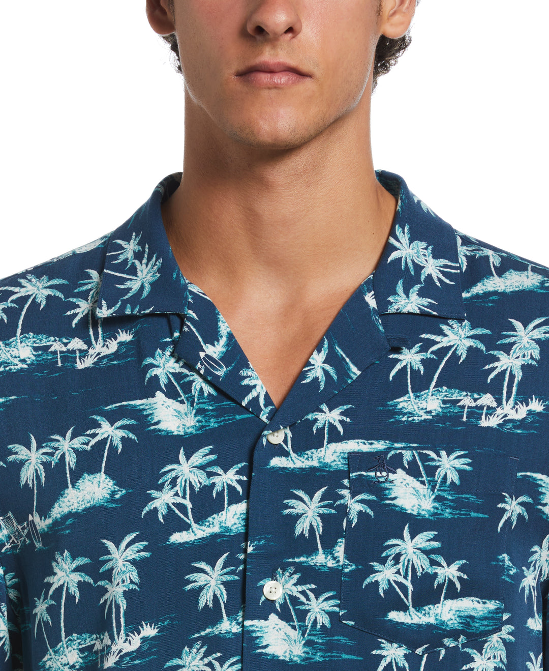 Camp Viscose Island Shirt  (Blue Wing Teal) 