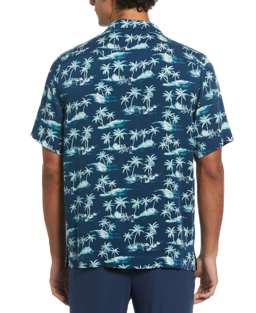 Camp Viscose Island Shirt  (Blue Wing Teal) 