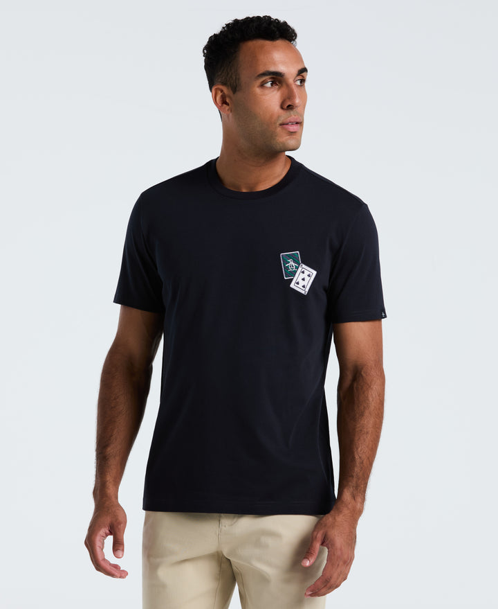 Graphic Card Print Tee (Dark Sapphire) 