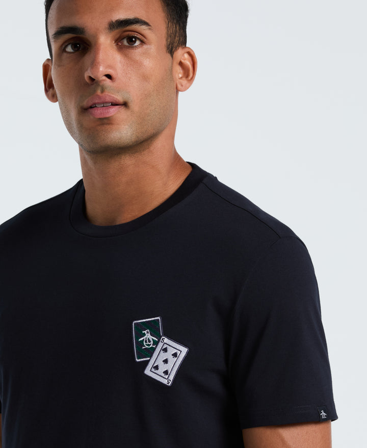 Graphic Card Print Tee (Dark Sapphire) 