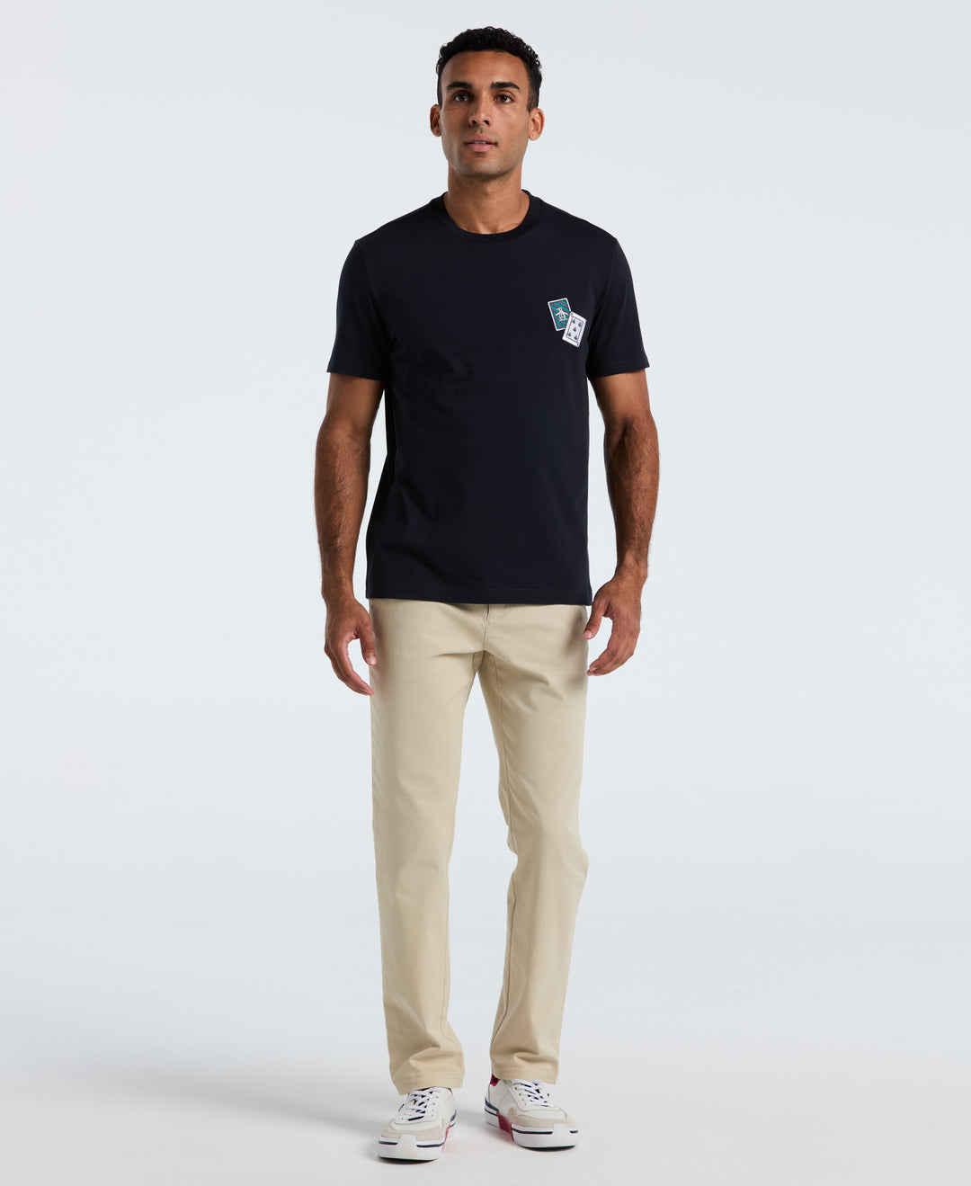 Graphic Card Print Tee (Dark Sapphire) 