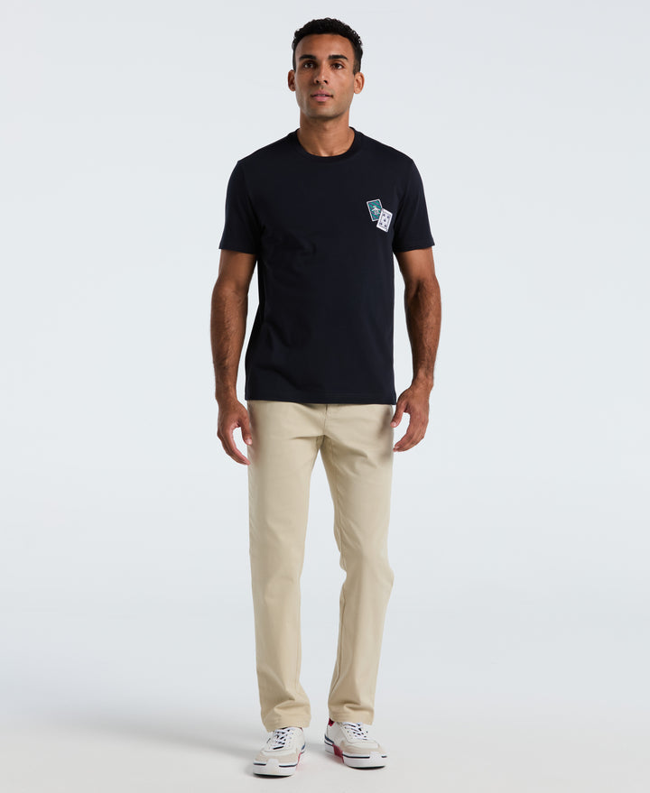 Graphic Card Print Tee (Dark Sapphire) 