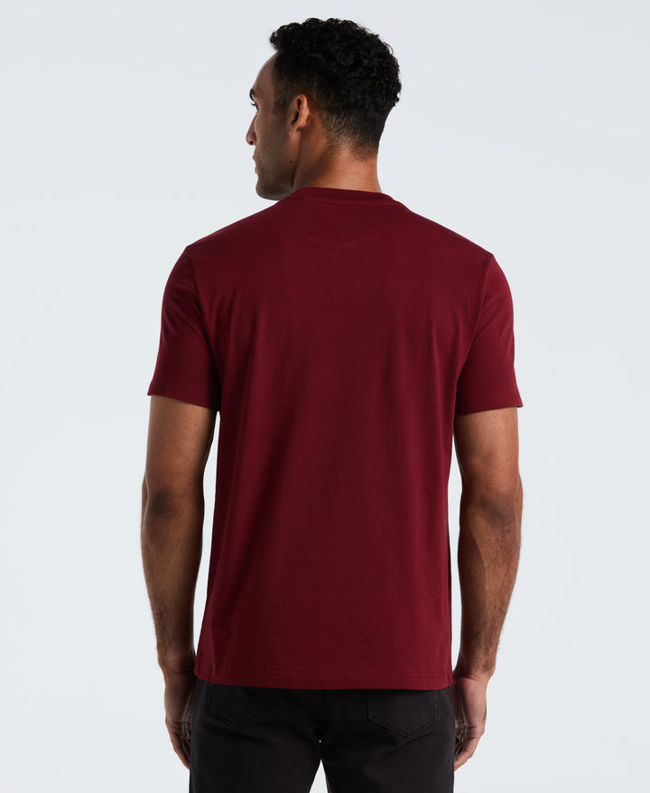 Graphic Card Print Tee (Cabernet) 