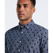 Cards Print Chambray Shirt (Sargasso Sea) 