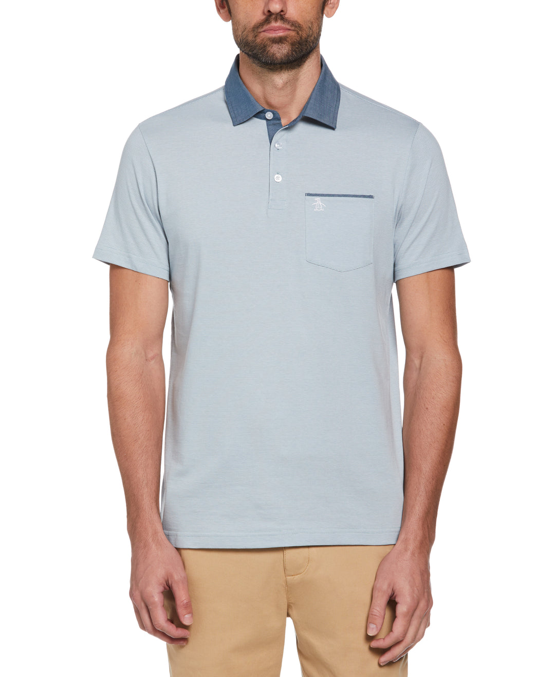 Chambray Collar Polo (Arona) 