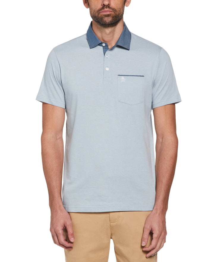 Chambray Collar Polo (Arona) 