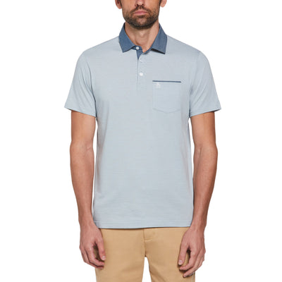 Chambray Collar Polo (Arona) 