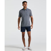 Chambray Collar Polo (Dark Sapphire) 