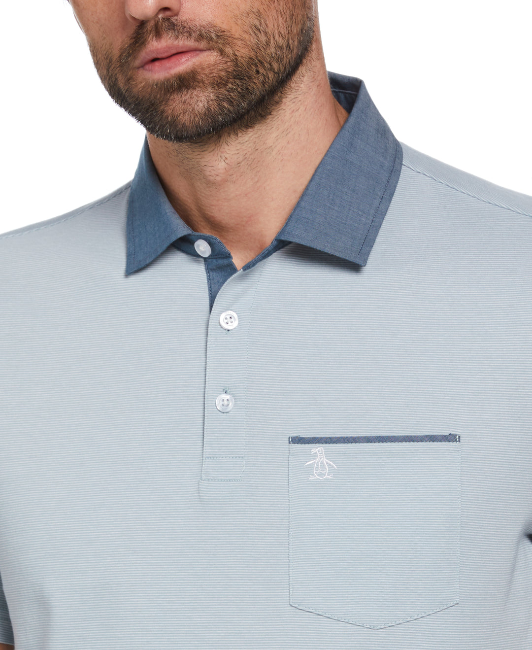 Chambray Collar Polo (Arona) 