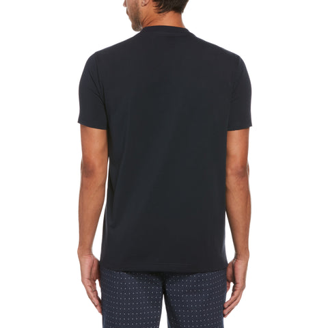 Chambray Tipped Core Tee (Dark Sapphire) 