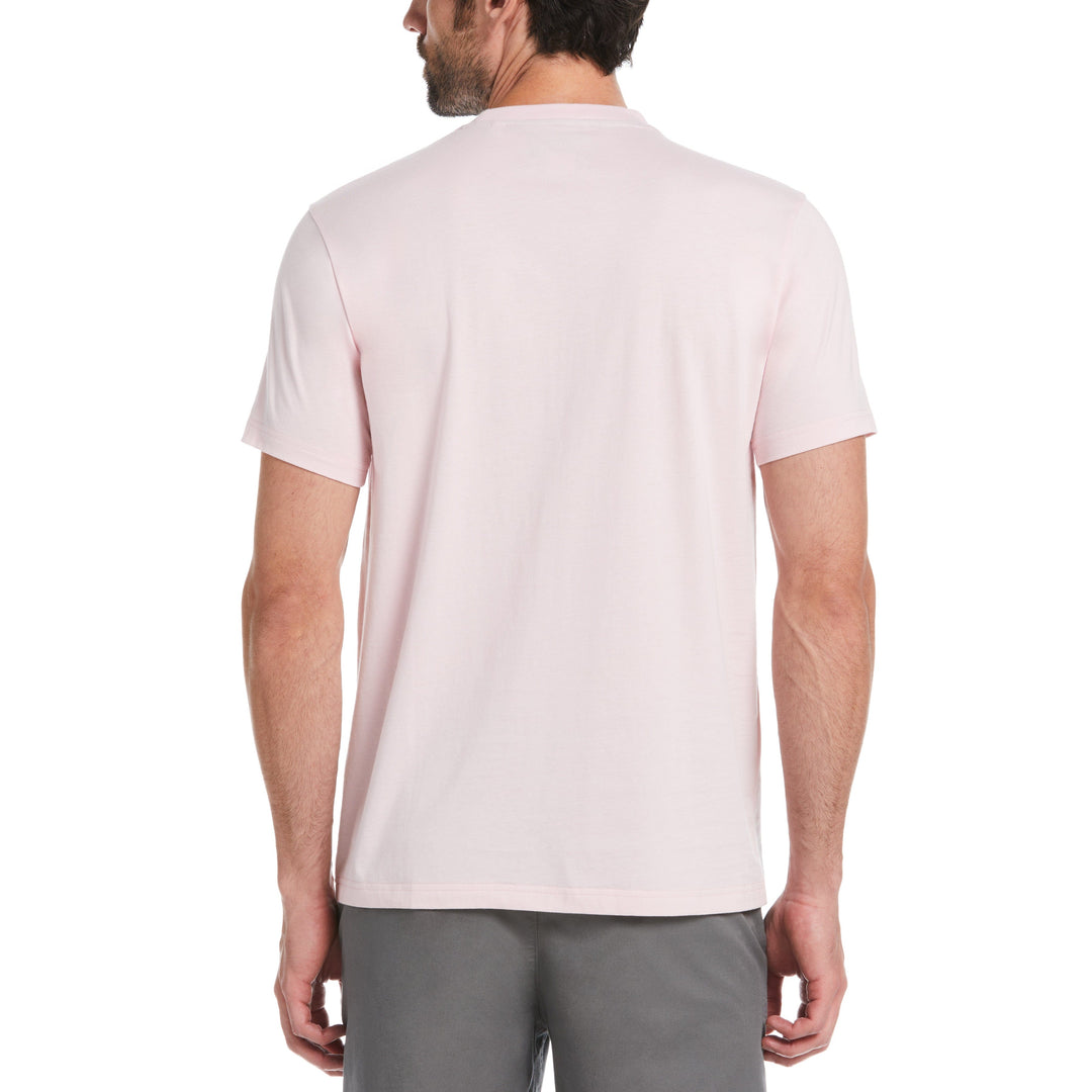 Chambray Trim Tee (Parfait Pink) 