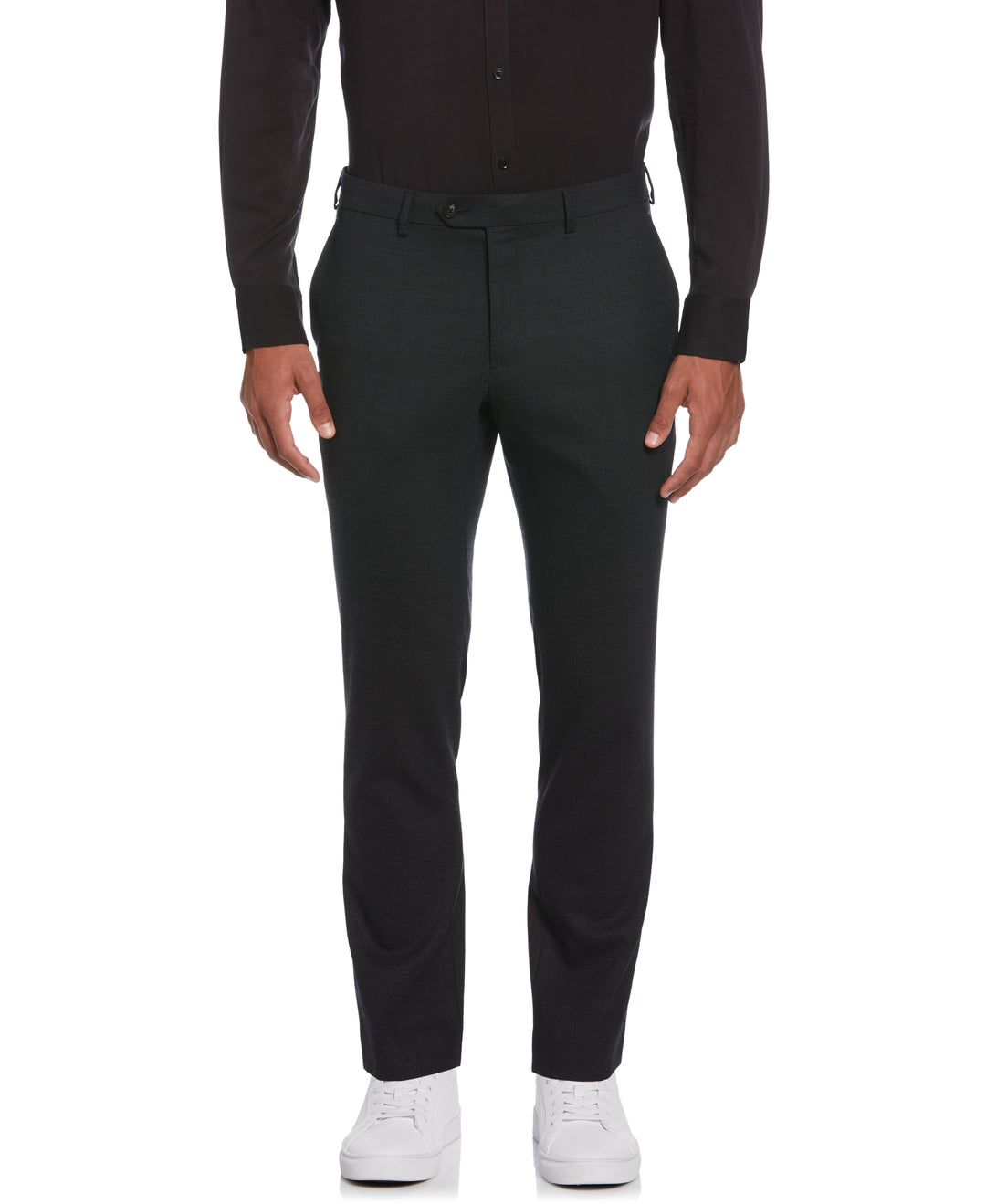 Birdseye Suit Separate Pant  (Charcoal) 