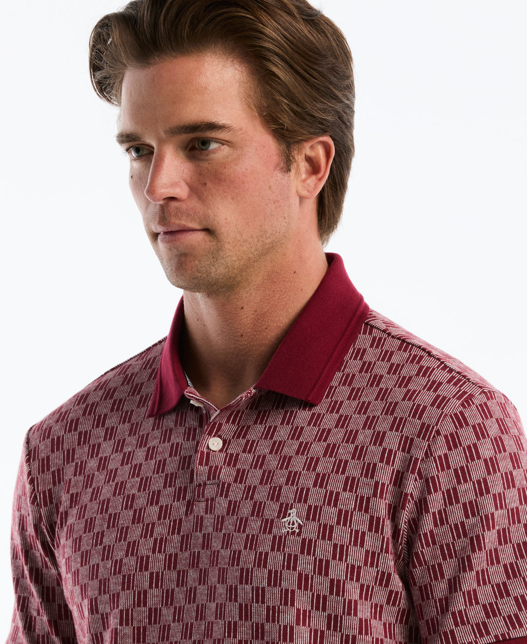 Checkered Jacquard Polo-Polos-Original Penguin
