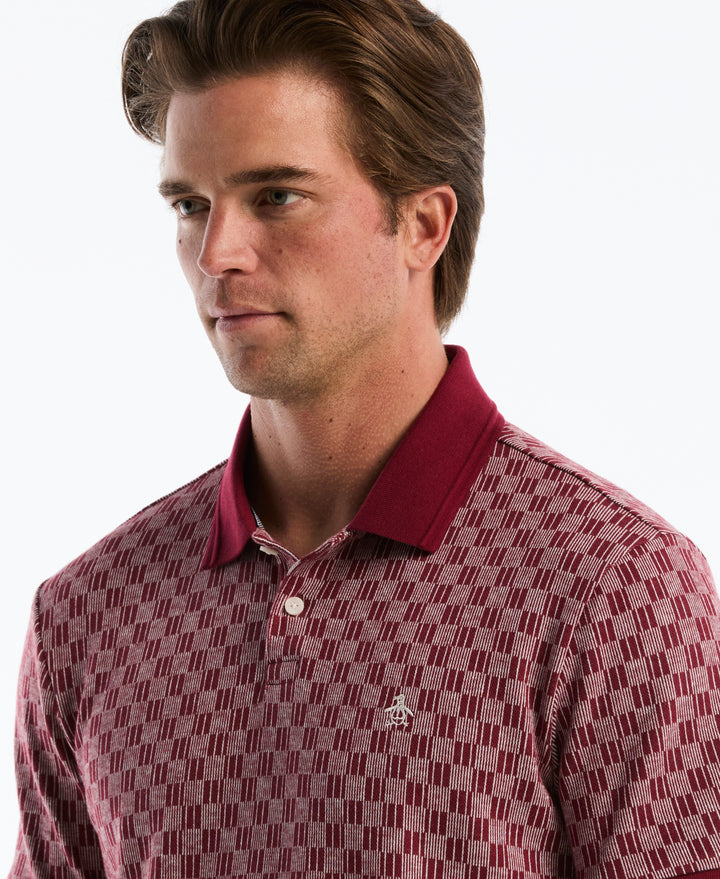 Checkered Jacquard Polo-Polos-Original Penguin