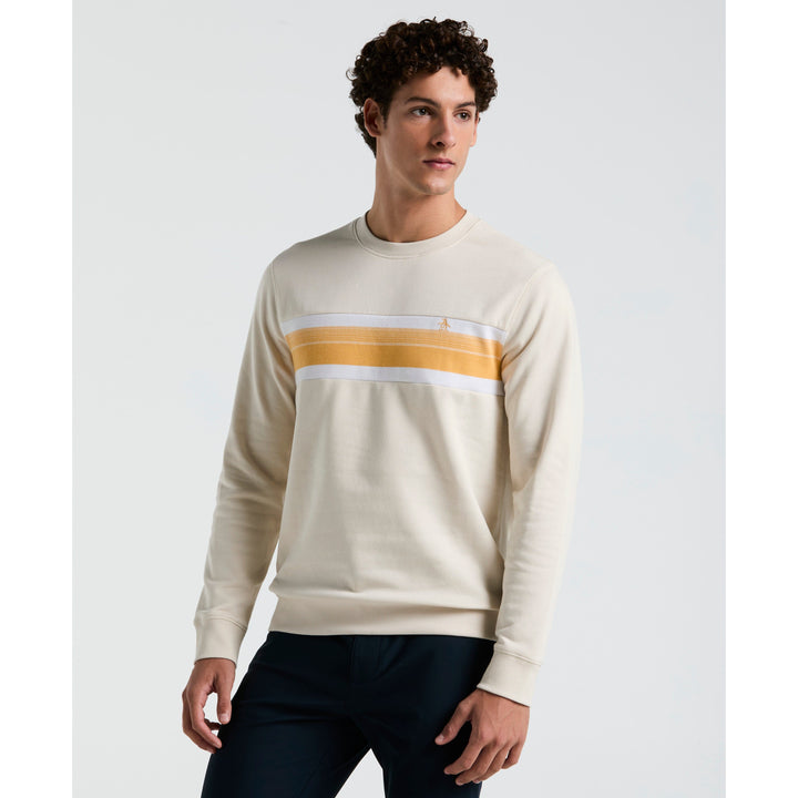 Chest Stripe Fleece Sweatshirt | Original Penguin US