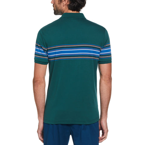 Chest Stripe Interlock Polo Shirt (June Bug) 