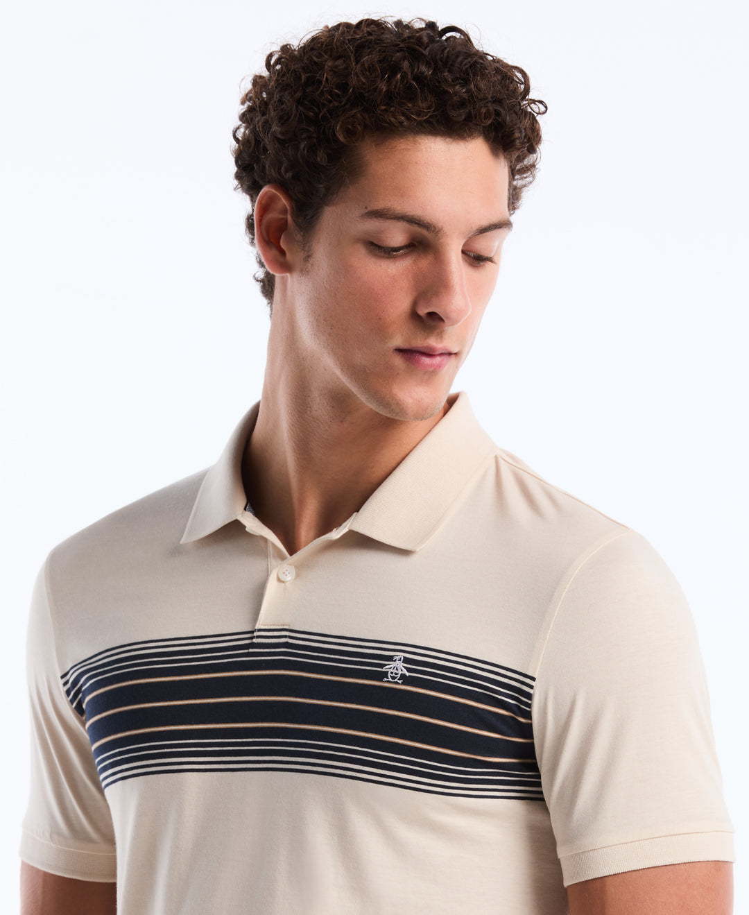Chest Stripe Polo Shirt (Birch) 