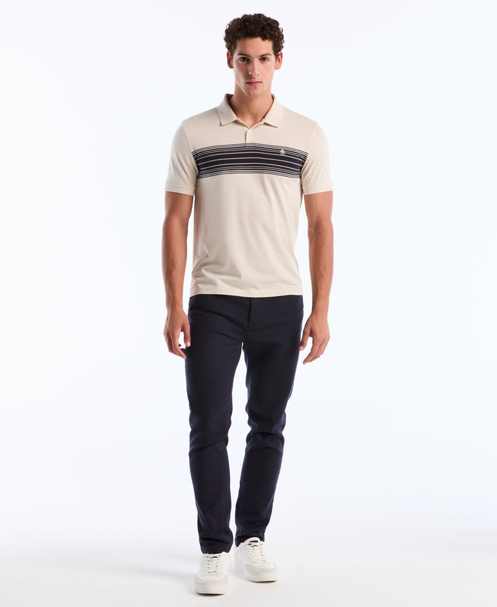 Chest Stripe Polo Shirt (Birch) 