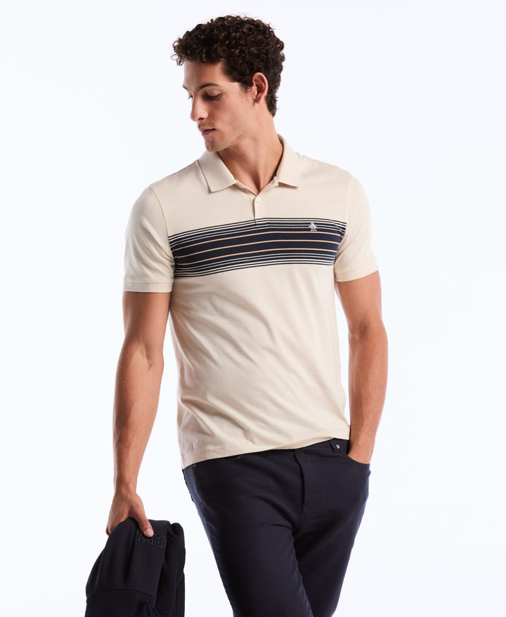 Chest Stripe Polo Shirt (Birch) 